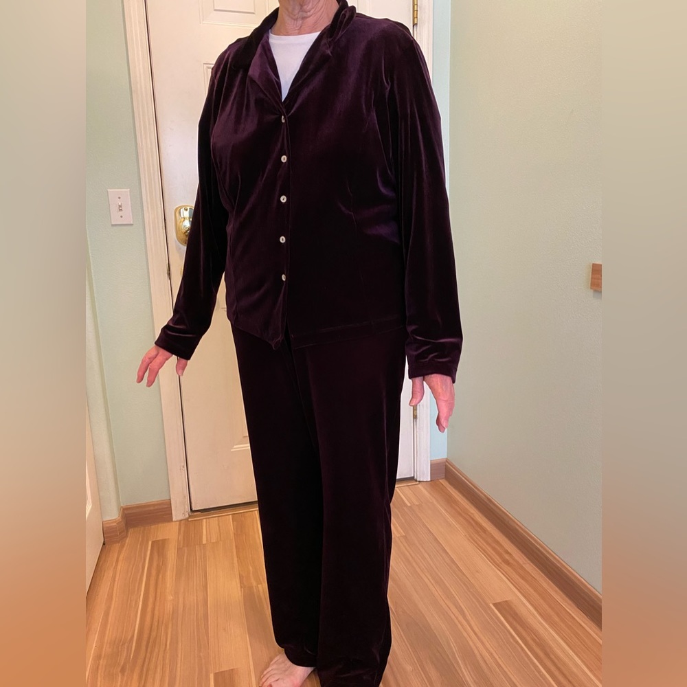 Velvet pants and jacket